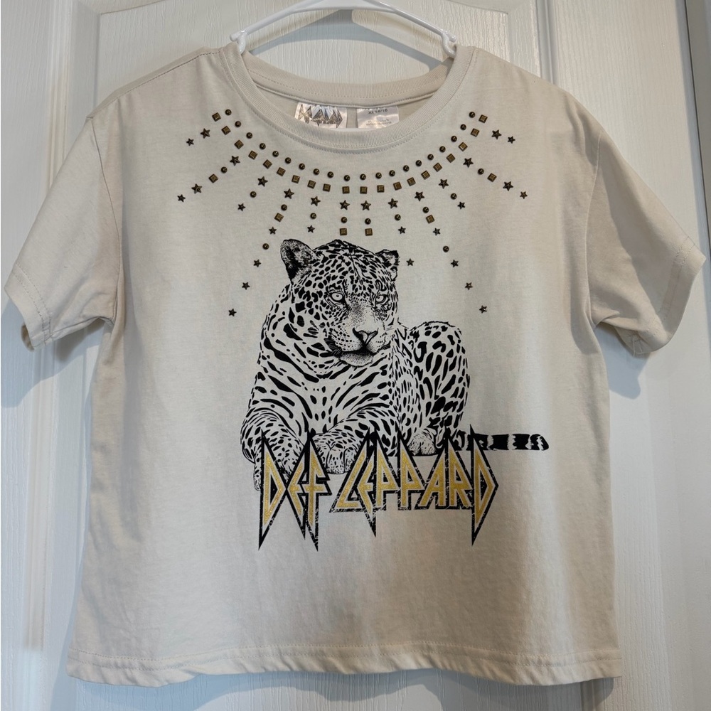 Def Leppard Kids Graphic Tee - Cream